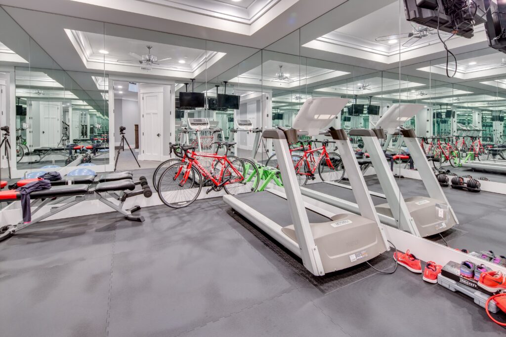 Custom Home Gym in Bethesda, MD Home Built by Tulacro Development