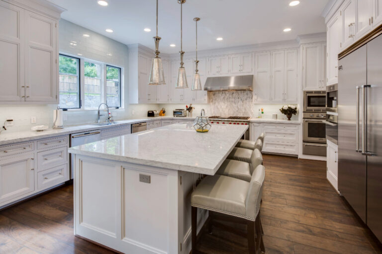 Custom U-Shaped Kitchen with Island built by Tulacro Development
