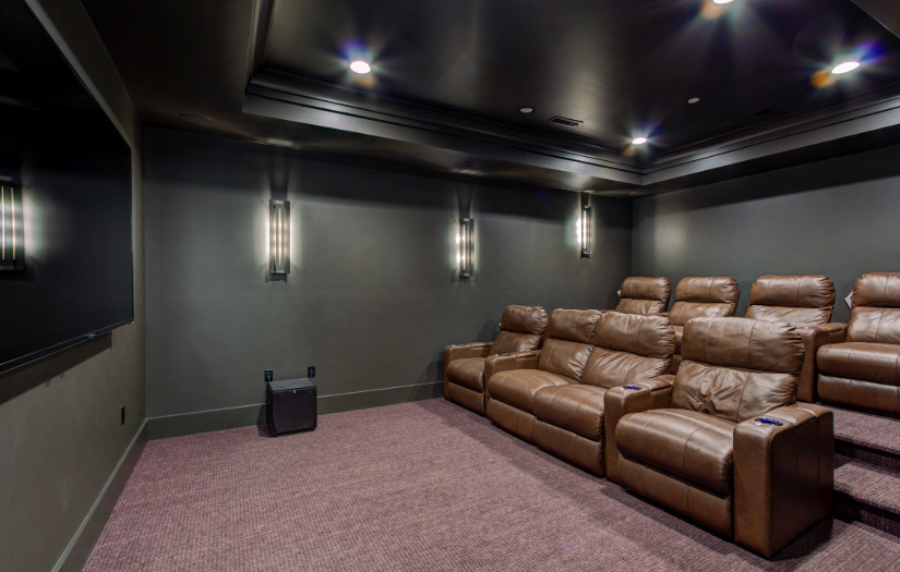 Custom Indoor Luxury Theater | Tulacro Development