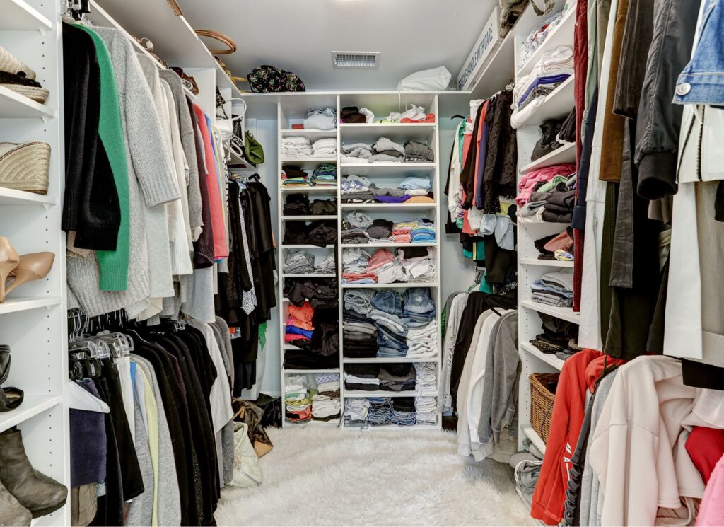 Added Functionality in Custom Built Walk-In Closet in Luxury Home Interior Design | Tulacro Development | Luxury Custom Home Builders | Bethesda, MD | Montgomery County
