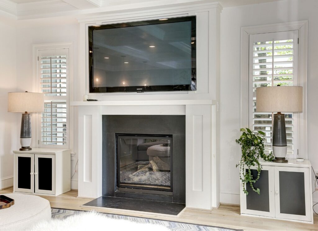 Cohesive Minimalist Color Palette in Living Room | Tulacro Development | Luxury Custom Home Builders | Bethesda, MD | Montgomery County
