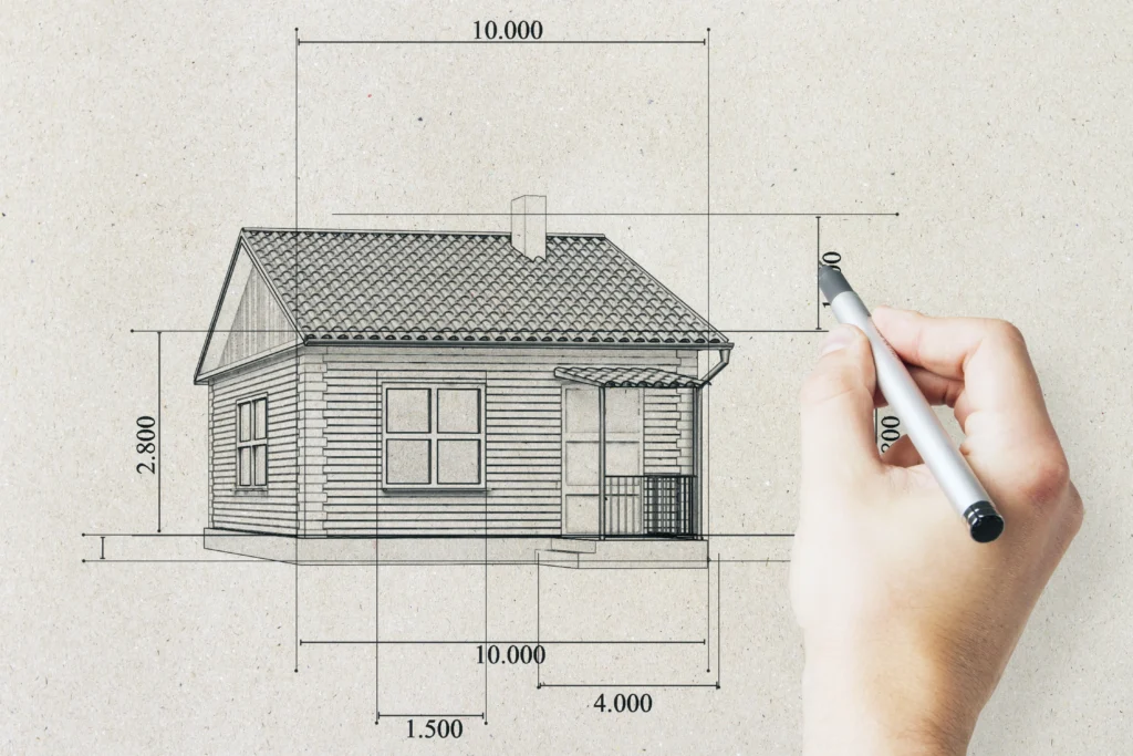 A Drawing Showing Size, Design and Layout  of a House